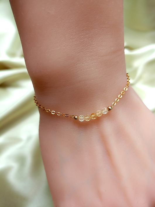 bransoletki złote Cytryn - bransoletka dobrobytu i obfitości