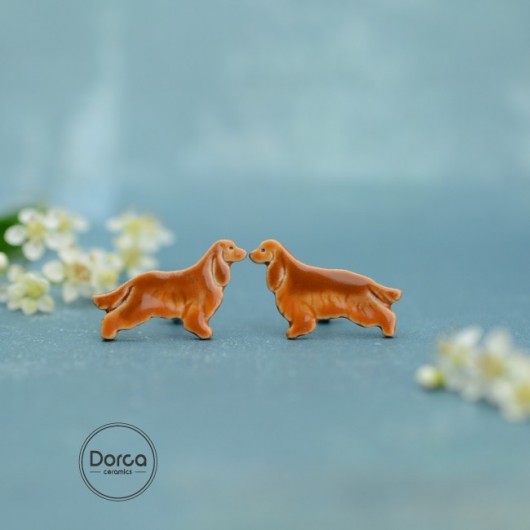 Cocker spaniel- ceramiczne sztyfty Dorca