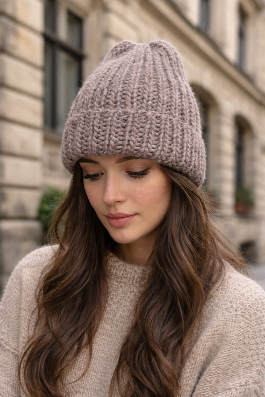 czapki damskie Bestseller wełniana czapka Lily 100% wełna handmade ręcznie robiona