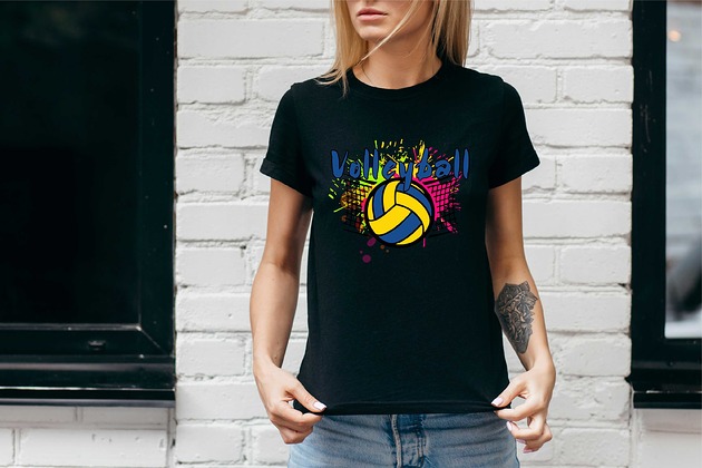 t-shirt damskie Koszulka damska organiczna VOLLEYBALL