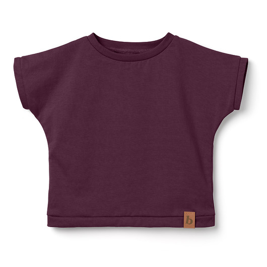 t-shirty dla dziewczynki Koszulka dziewczęca - śliwka