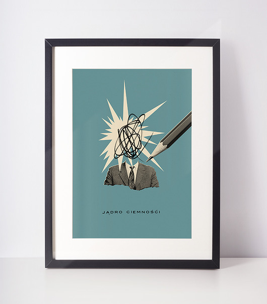 grafiki i ilustracje plakat  //  jądro ciemności // a3