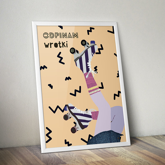 Plakat - Odpinam wrotki PADE SPACE