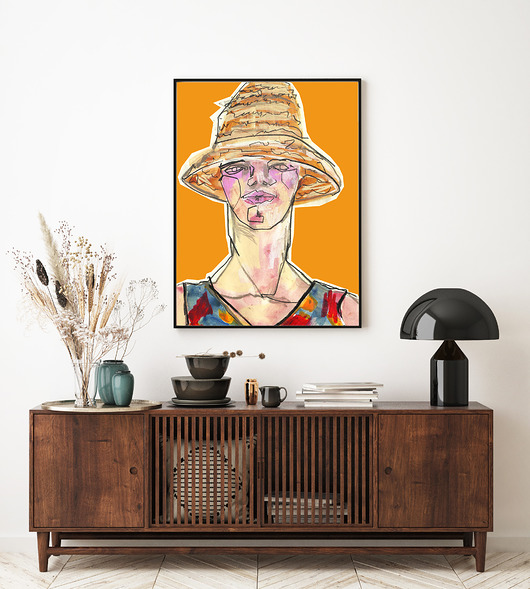 grafiki i ilustracje Straw Hat
