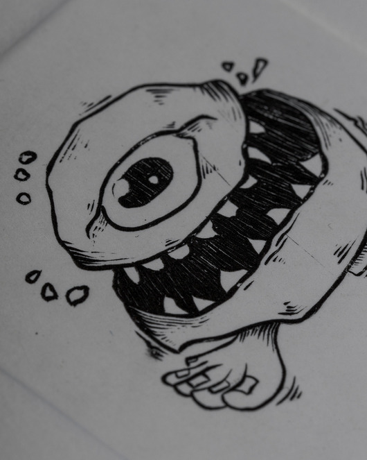 grafiki i ilustracje Miedzioryt - A6 - Doodle Beasts - Crogg