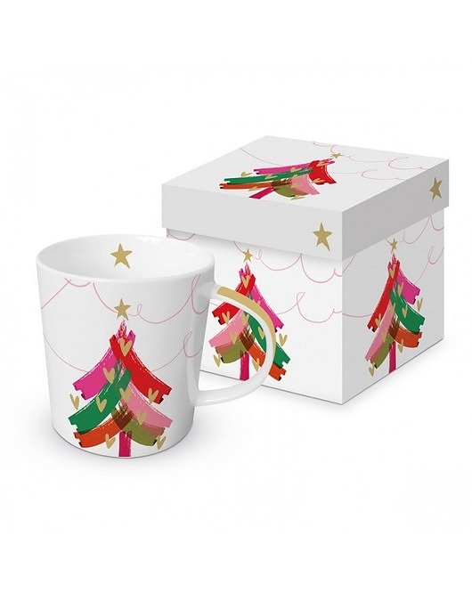 Kubek Porcelanowy Świąteczny w Pudełku Tree MIA home
