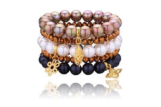BRANSOLETKI SREBRO 925 Z PEREŁ Coccola JEWELLERY