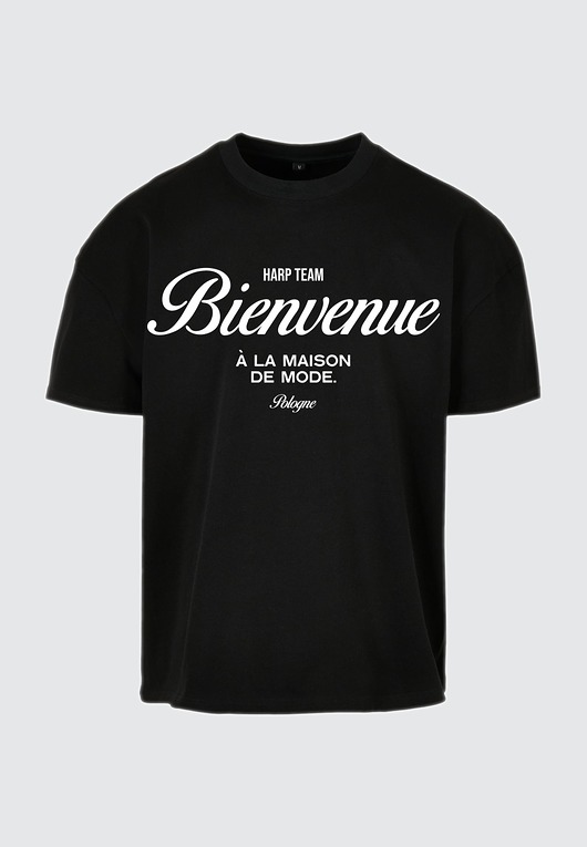 t-shirty męskie T-shirt BOXY fit super heavy czarny