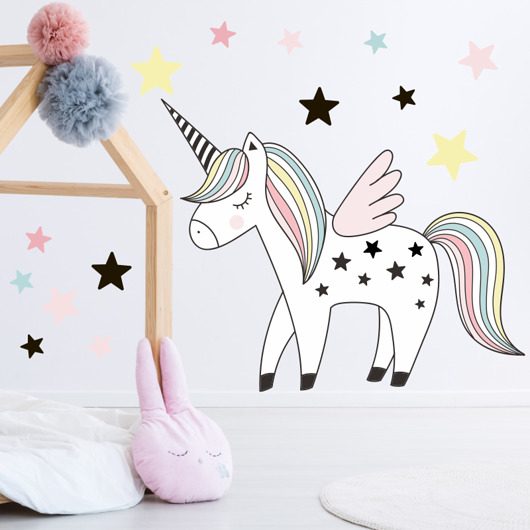 JEDNOROŻEC UNICORN NAKLEJKA DLA DZIECI 100CM Dekoracjan