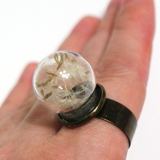 pierścionki - różne Prawdziwy dmuchawiec 2 - pierścionek