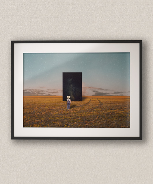 plakaty Minimalistyczny plakat poziomy Outsider - Kolaż Fine Art
