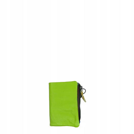 portfele damskie Portfel damski mały skórzany na prezent miejsce na banknoty monety OLIVKA