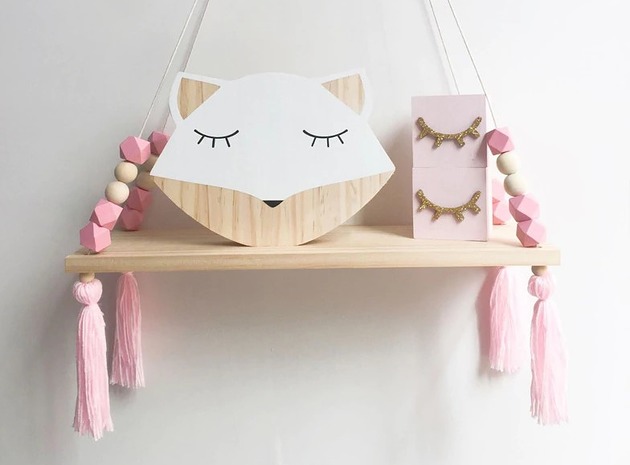 Półka dziecięca wisząca makrama Hygge Macrame