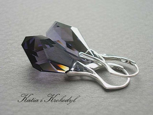 kryształ SWAROVSKI TANZANITE SATIN Katia i krokodyl