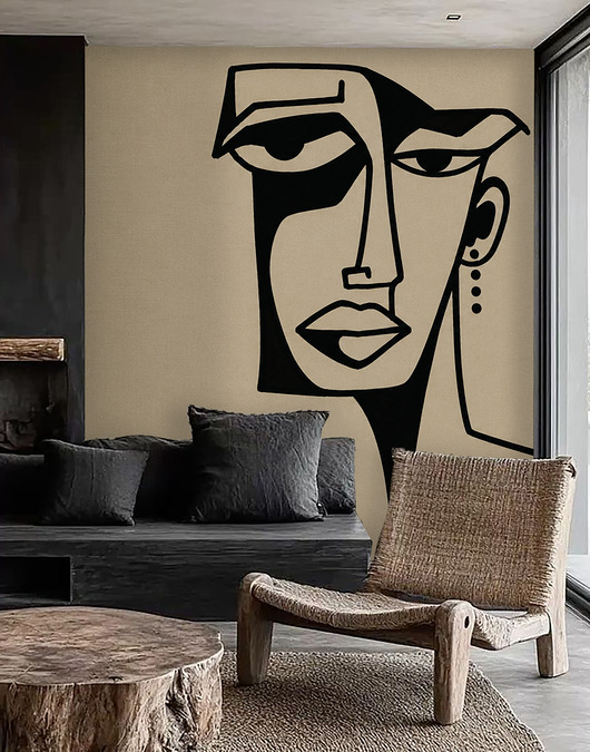tapety i naklejki ścienne Tapeta/Mural "Portret, którego nie było".