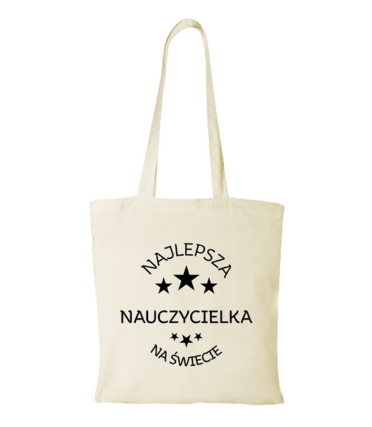 torby na zakupy Torba bawełniana "Najlepsza nauczycielka na świecie"
