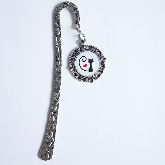 zakładki do książek Zakładka - Kotek, serce