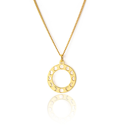 złote naszyjniki Naszyjnik fazy księżyca