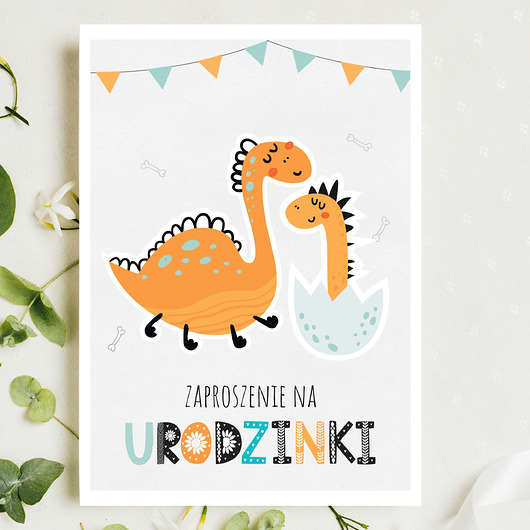 kartki okolicznościowe - wydruki Zaproszenie na urodzinki 