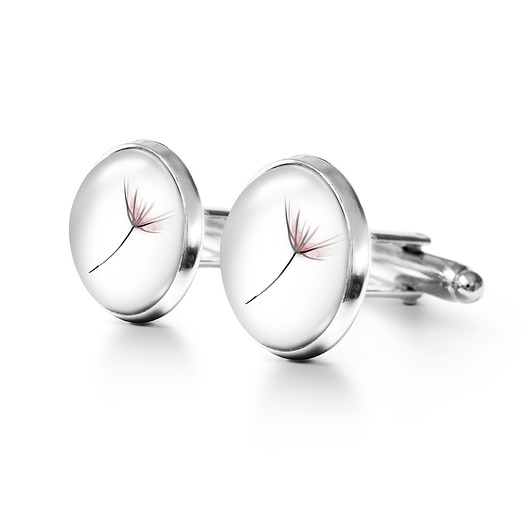 spinki do mankietów Dmuchawiec - spinki do mankietów