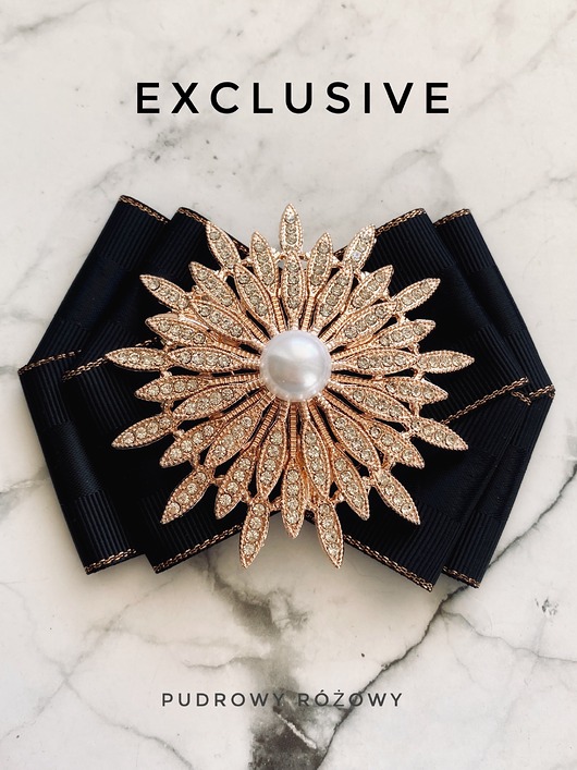 broszki Kolekcja  Exclusive  Brosza z cudownym kwiatem z perłą     NEW