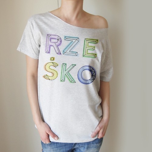Rześko Szary Oversize ONE MUG A DAY