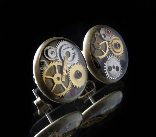 Mechaniczne kolczyki 195 Zegarynki