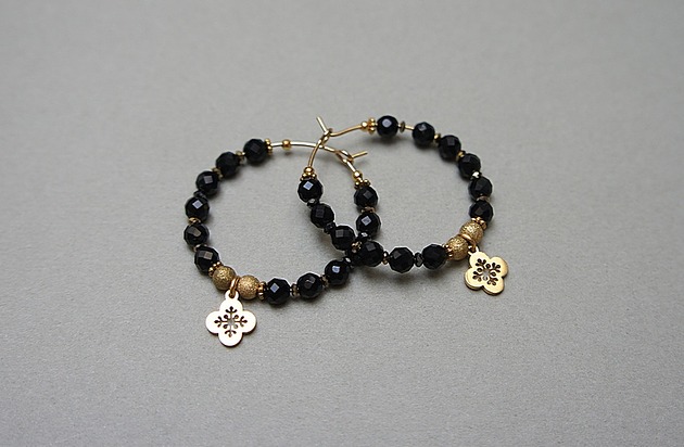 kolczyki - inne Alloys Collection Wianki (onyks)  - kolczyki