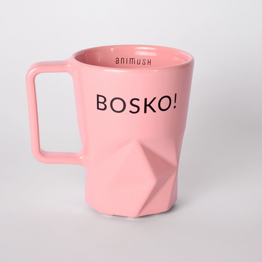 kubek różowy BOSKO! ANIMUSH