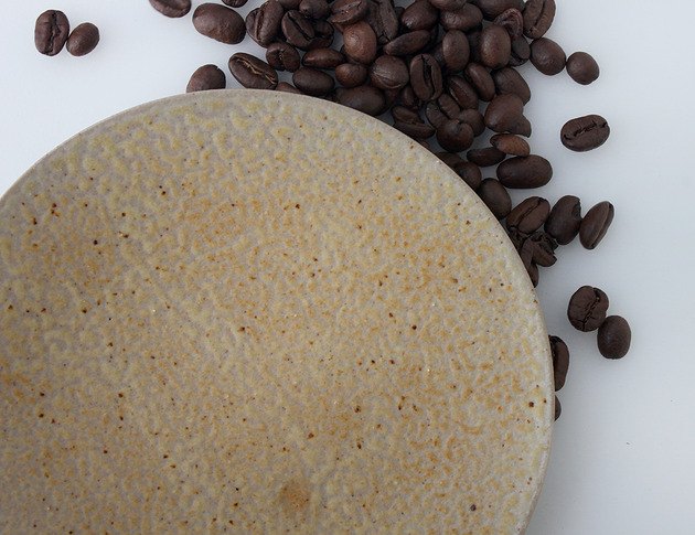 patery i talerze Talerz COFFEE TIME [szkliwo z fusów z kawy+kamionka]