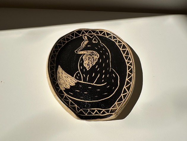 podkładki do kuchni Ceramiczna podstawka pod łyżkę - lisek