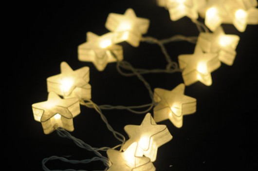 Lampki White Stars Wedding qule