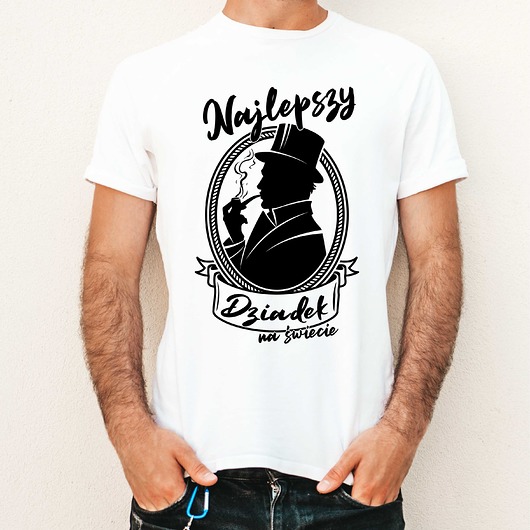 t-shirty męskie Koszulka  z nadrukiem Najlepszy dziadek
