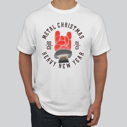 t-shirty męskie Koszulka  z nadrukiem Metal Christmas