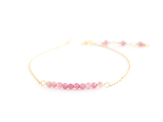 Bransoletka z różowymi turmalinami La Femme Jewellery