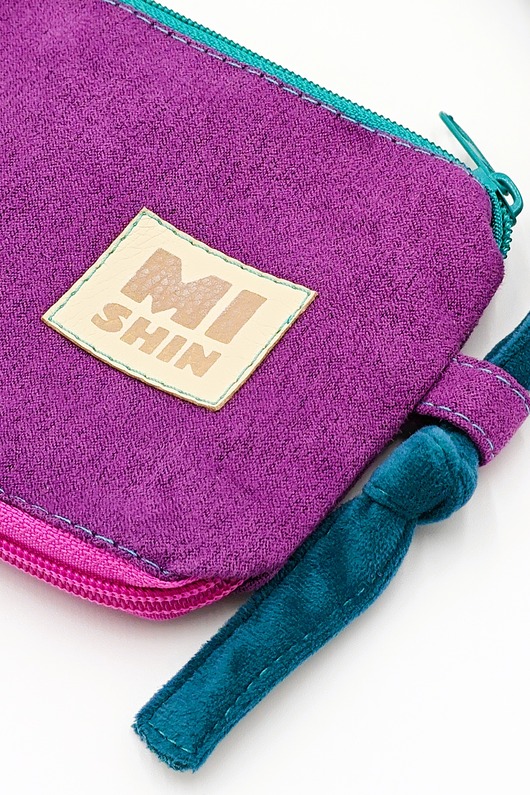 saszetka nerka Fioletowa saszetka na telefon