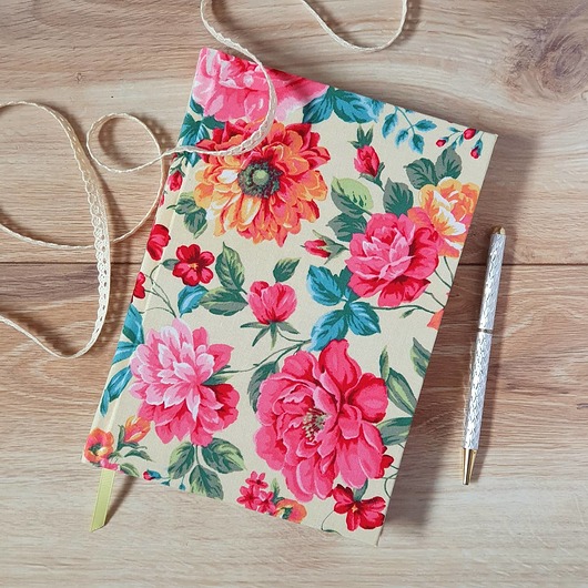 notatniki i albumy Kwiatowy notatnik A5, bullet journal
