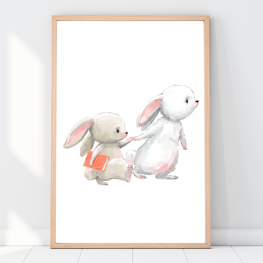 PLAKAT, OBRAZEK KRÓLICZKI NR.15 Dekoracjan