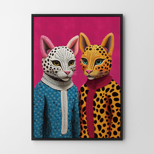plakaty Koci duet - plakat/ilustracja