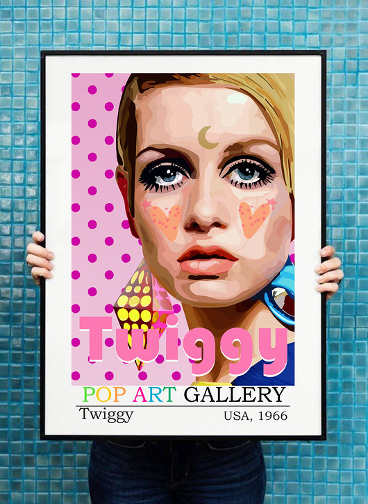 plakaty Plakat Twiggy 1966