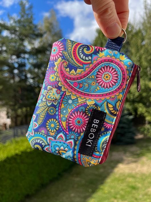 torby i nerki męskie Miniportfelik Beboki Paisley