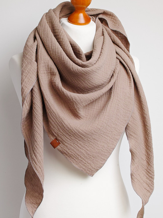 szale damskie Chusta muślinowa damska, uniwersalna chusta bawełniana