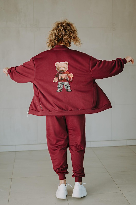 bluza bez kaptura damska Bluza oversize rozpinana Mac Teddy
