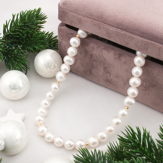 chokery Naszyjnik z pereł naturalnych