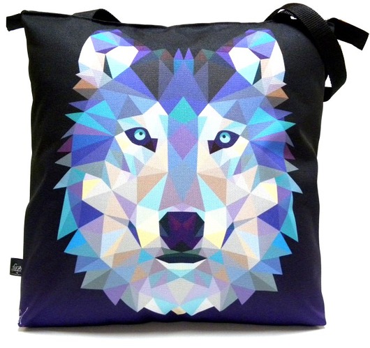 Duża torba na zamek z autorskim motywem:) Gaul Designs