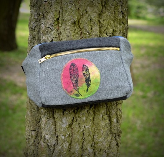 Nerka malowana ręcznie BOHO ivy style