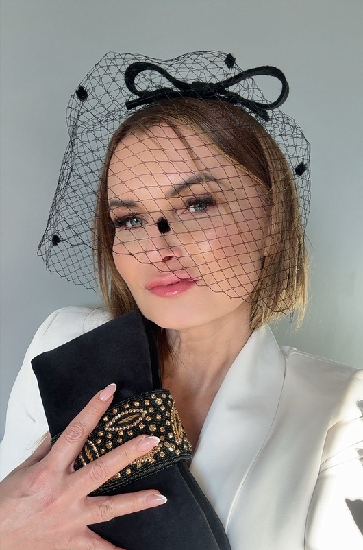 fascynatory Fascynator filcowy MIA czarny /oraz inne kolory