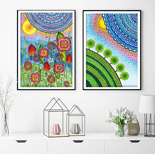 grafiki i ilustracje Zestaw 2 prac