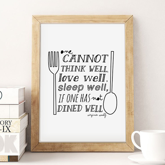 Plakat do kuchni  wejustlikeprints