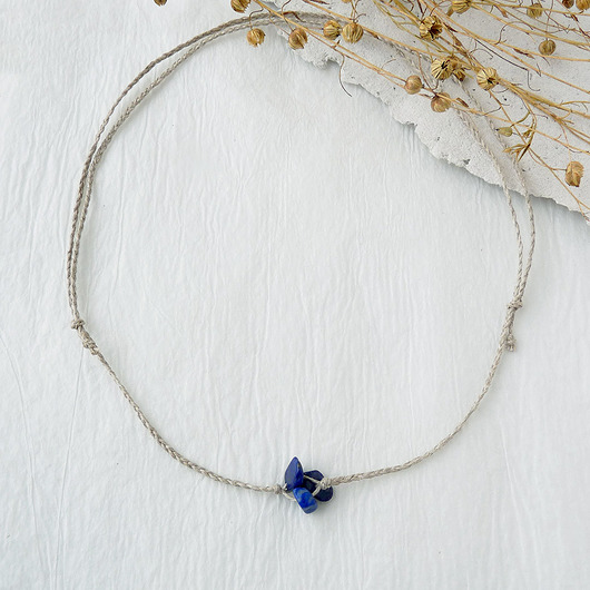 naszyjniki - inne Lapis lazuli naszyjnik simple